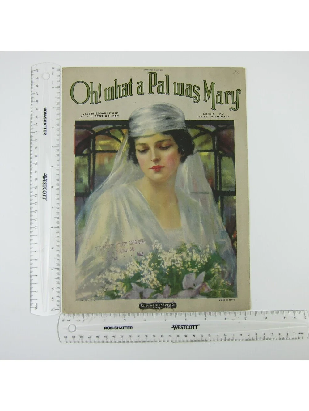 Oh! What A Pal Was Mary Sheet Music Try This On Your Piano Bye-Lo Antique 1919